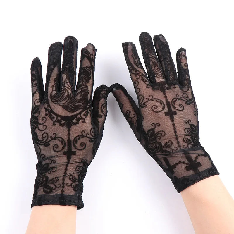 Skeleton Lace Gloves