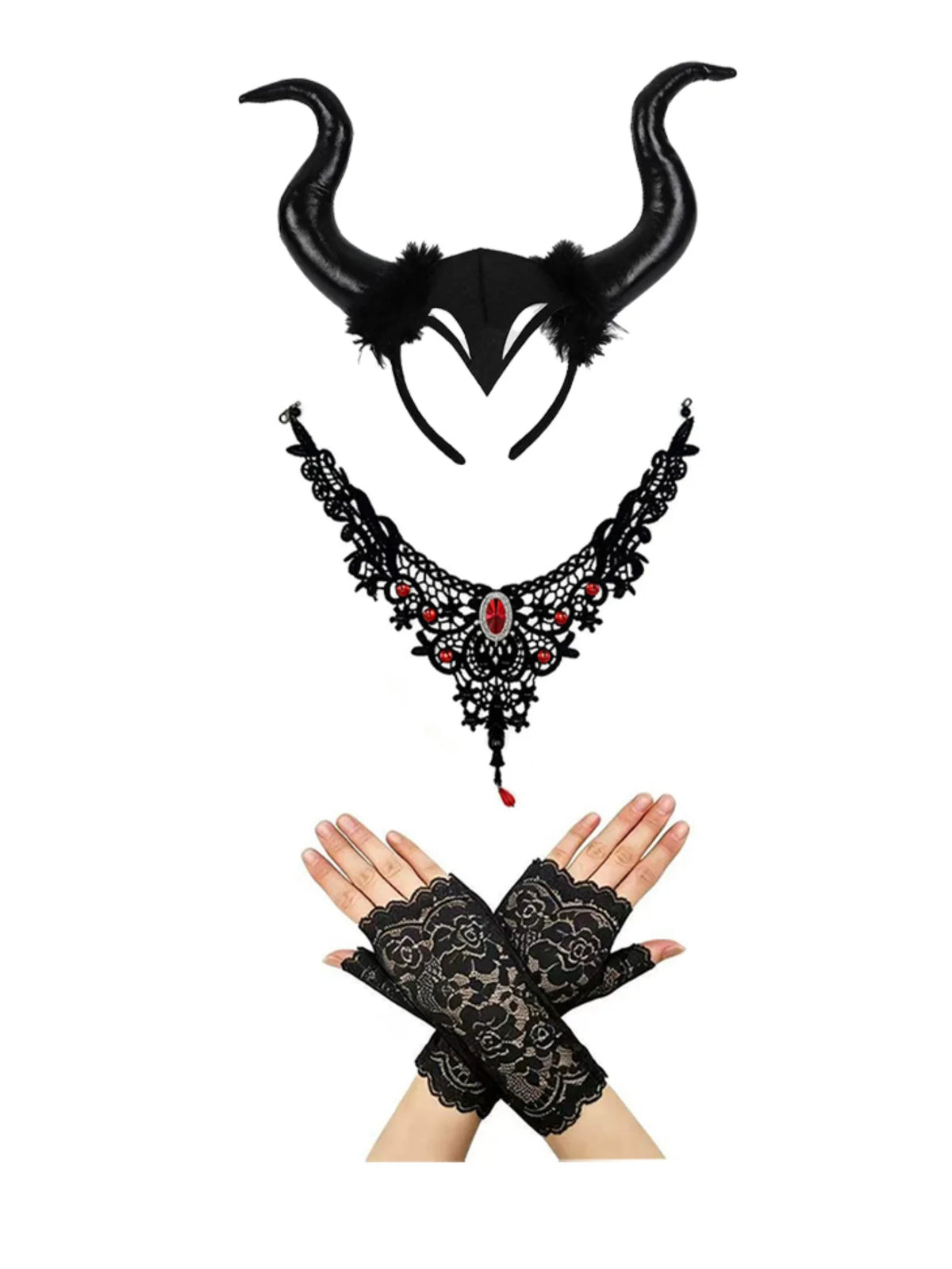 Women's Gothic Witch Costume Set