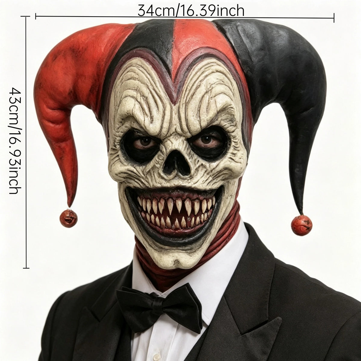 Evil Clown Skull Mask