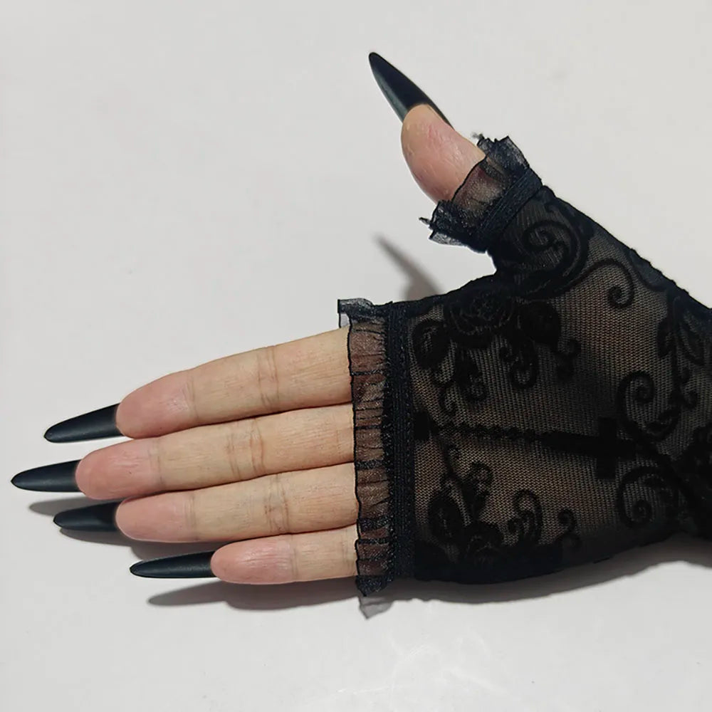 Skeleton Lace Gloves