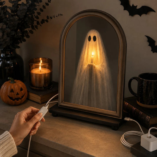 Light-Up Ghost Mirror