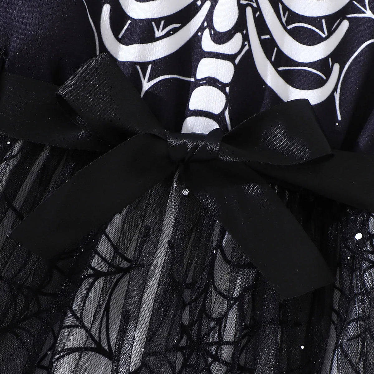Girls Skeleton Princess Costume