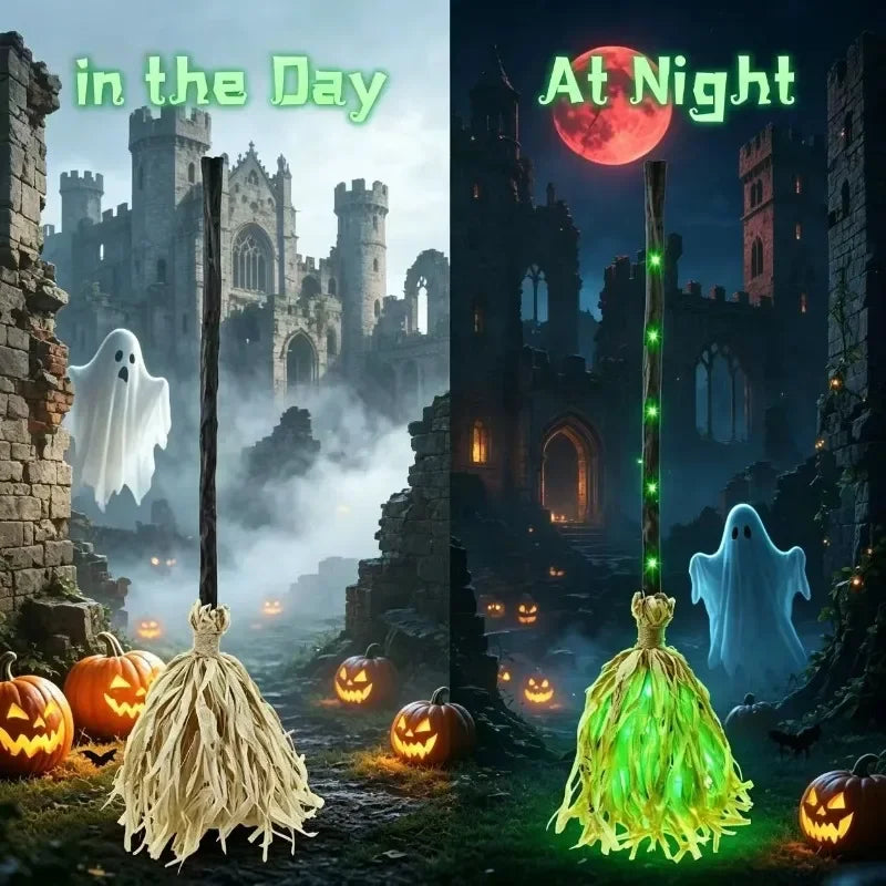 Balai de sorcière lumineux