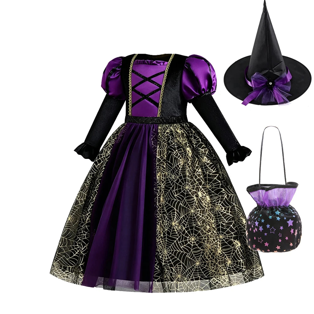 Costume de sorcière gothique pour fille