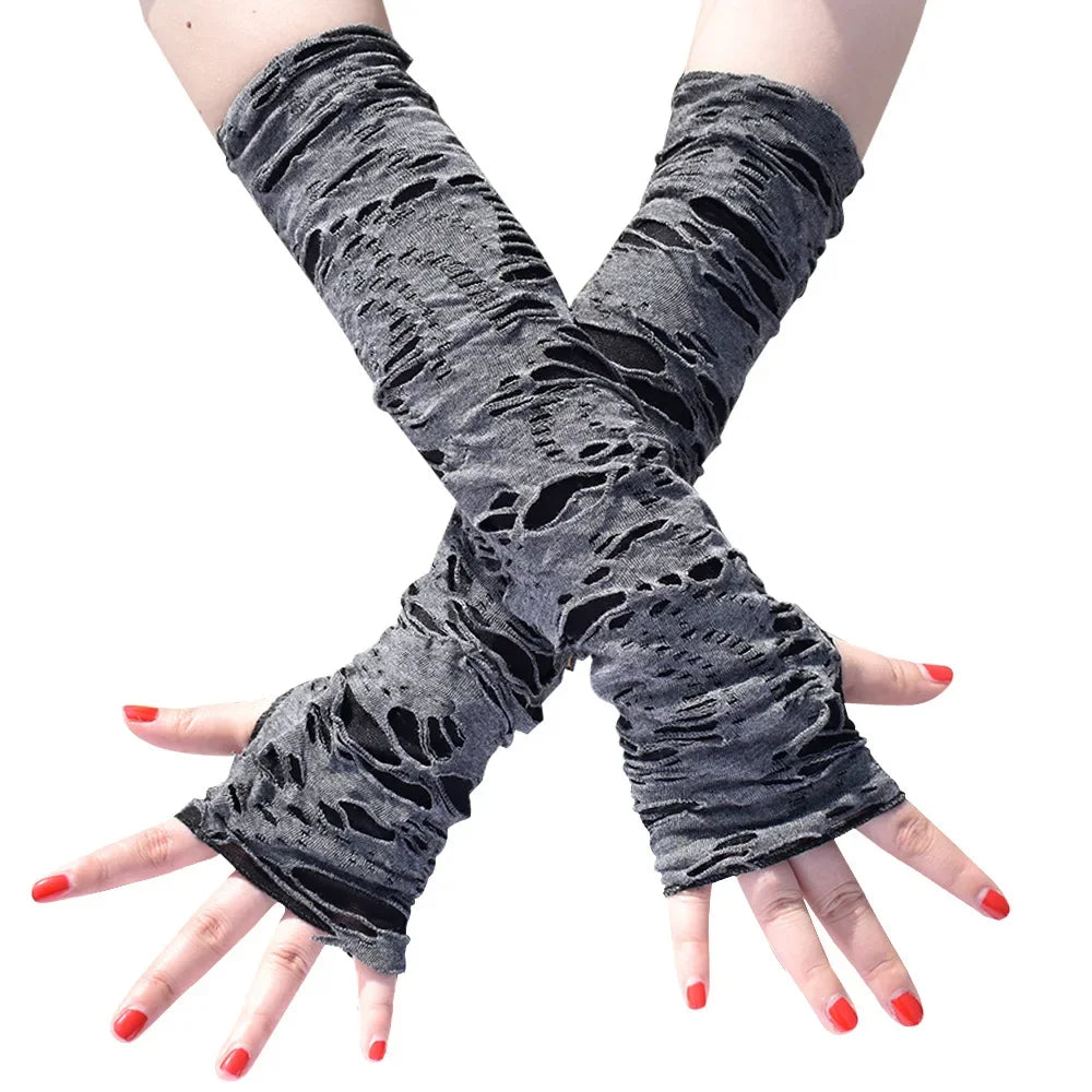 Ripped Fingerless Gloves