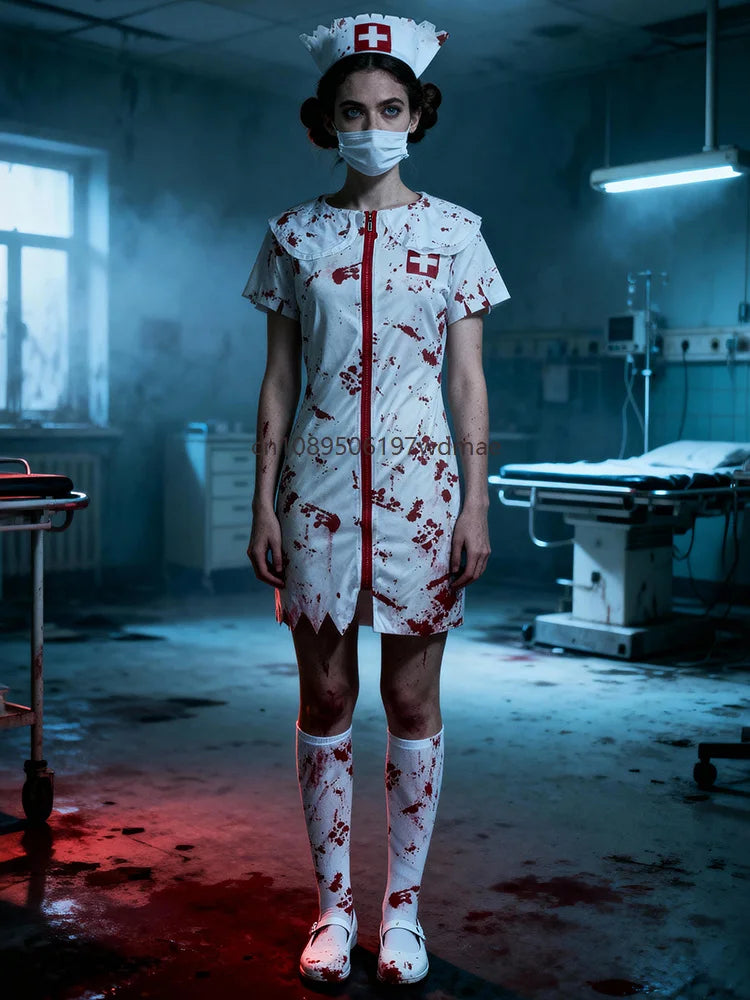 Costume de couple médecins zombies