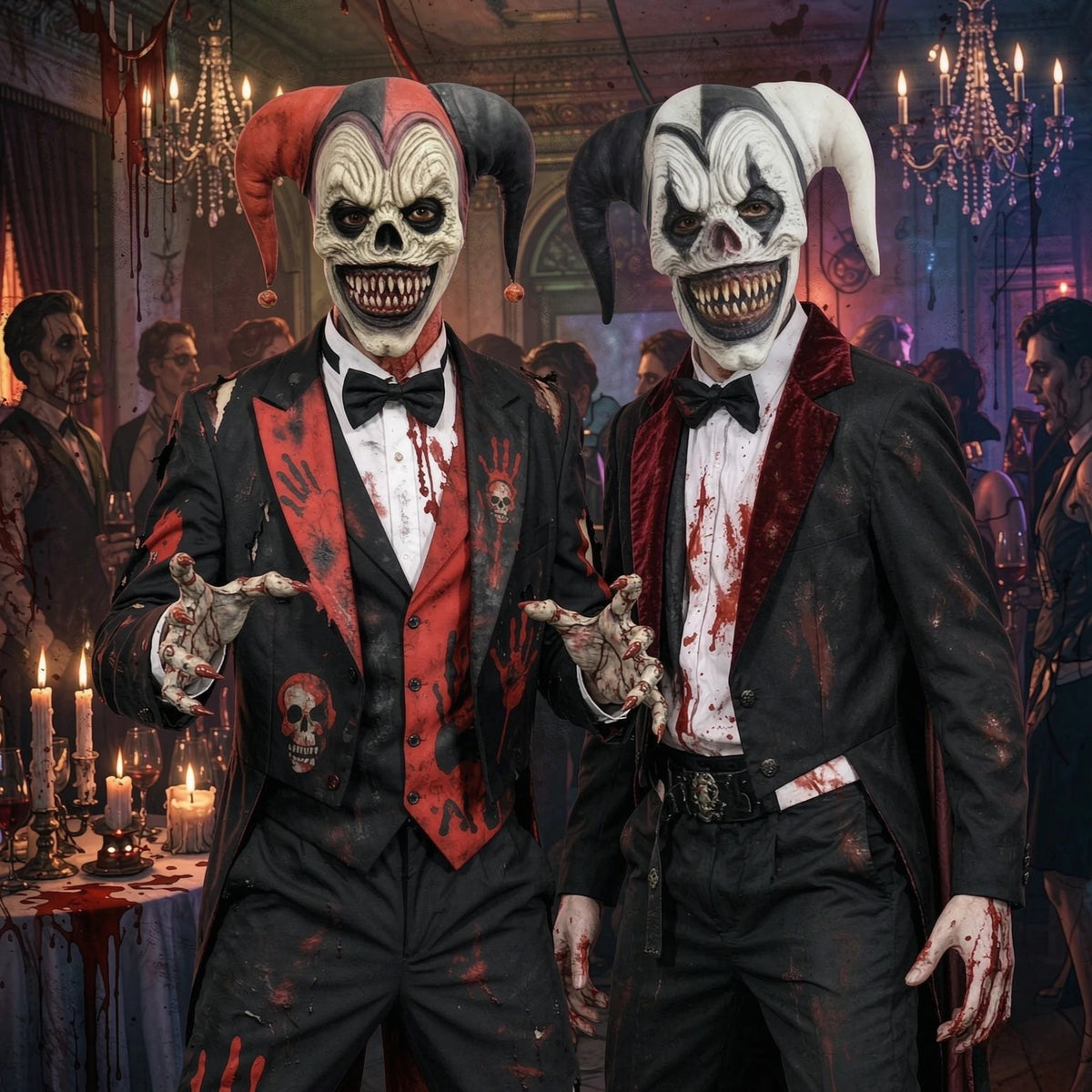 Evil Clown Skull Mask