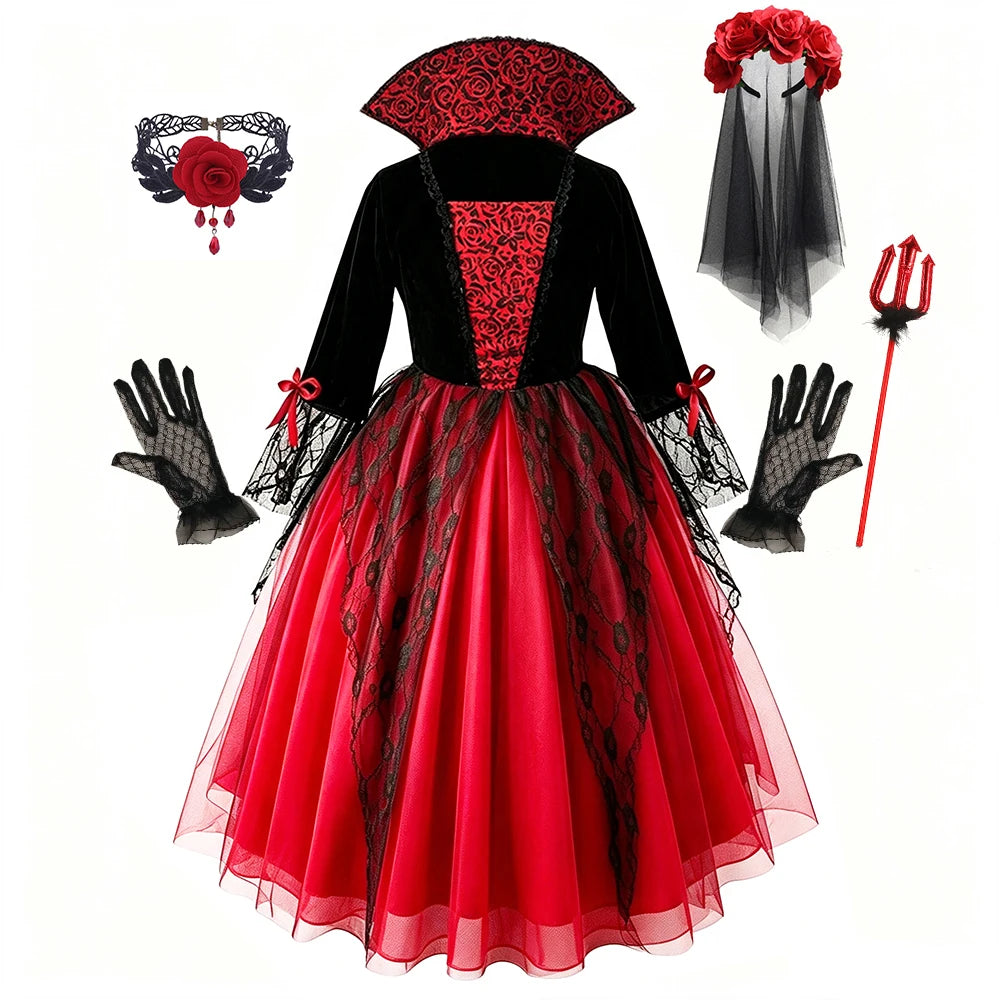 Girls Vampire Bride Costume