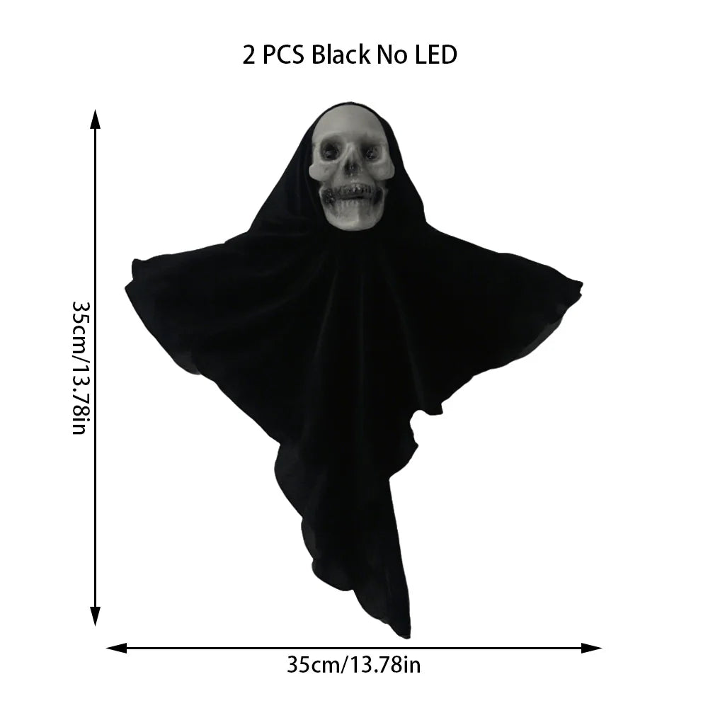 Hanging Skull Decorations, Set of 2