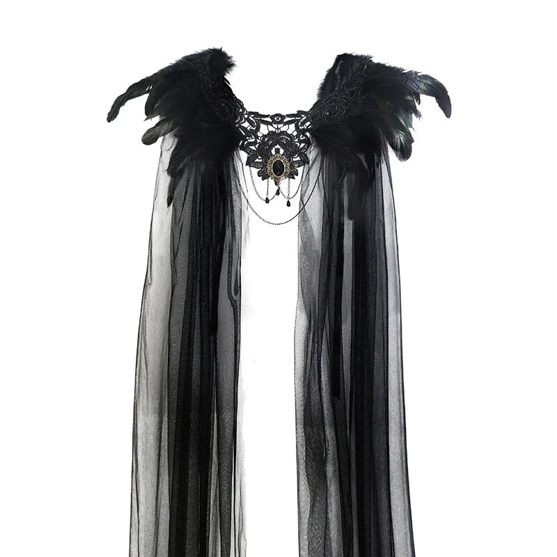 Gothic Tulle Cape
