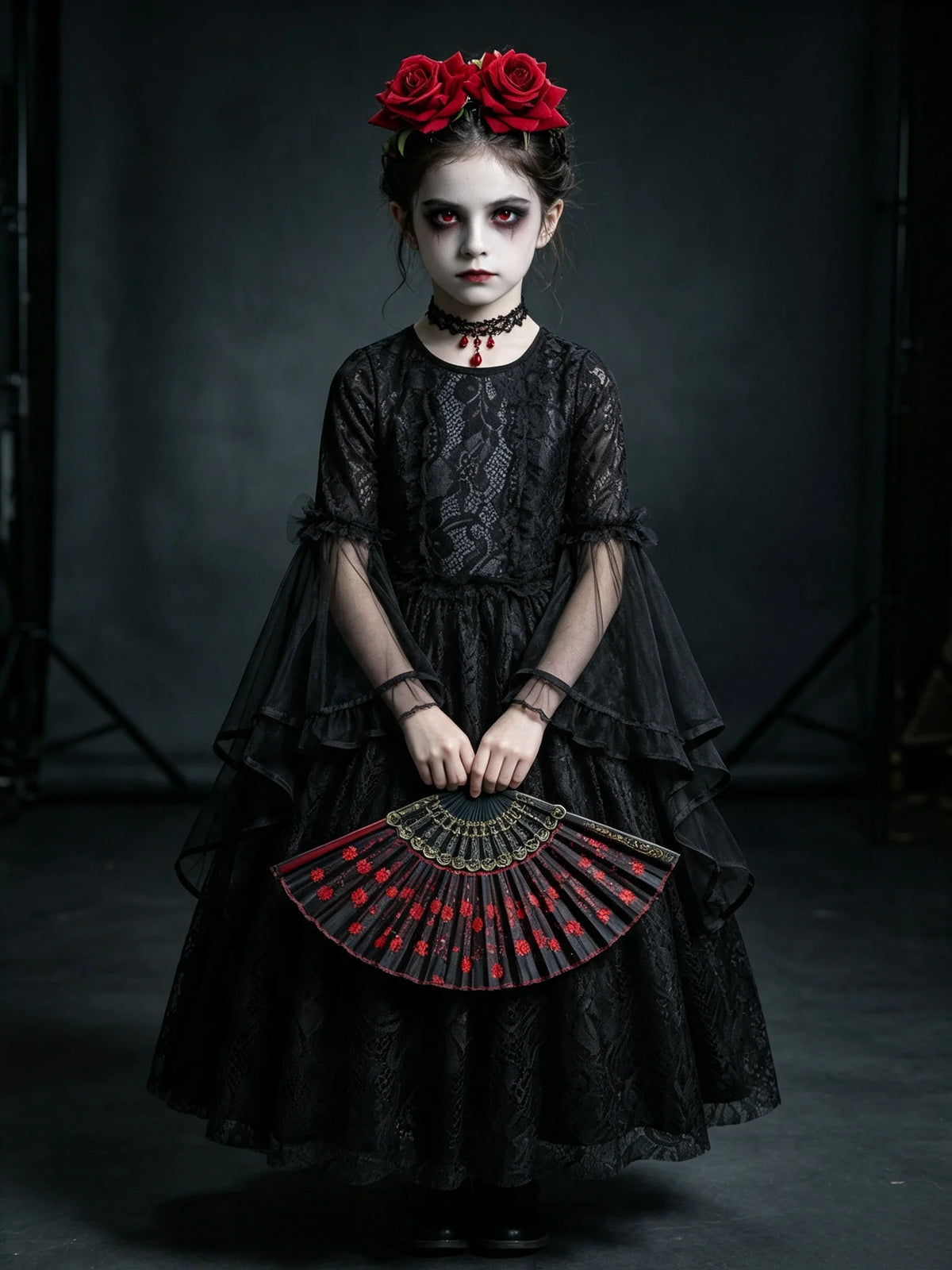 Girls Gothic Vampire Costume