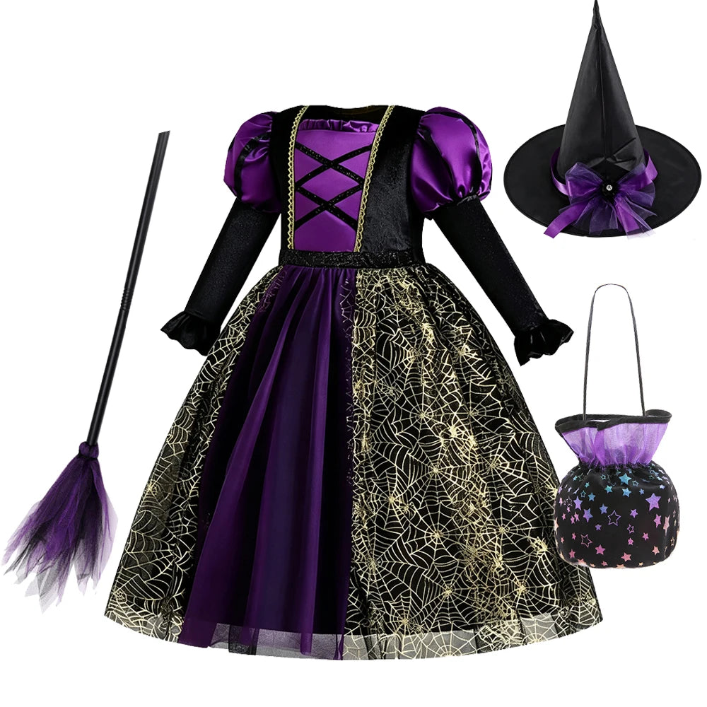 Costume de sorcière gothique pour fille