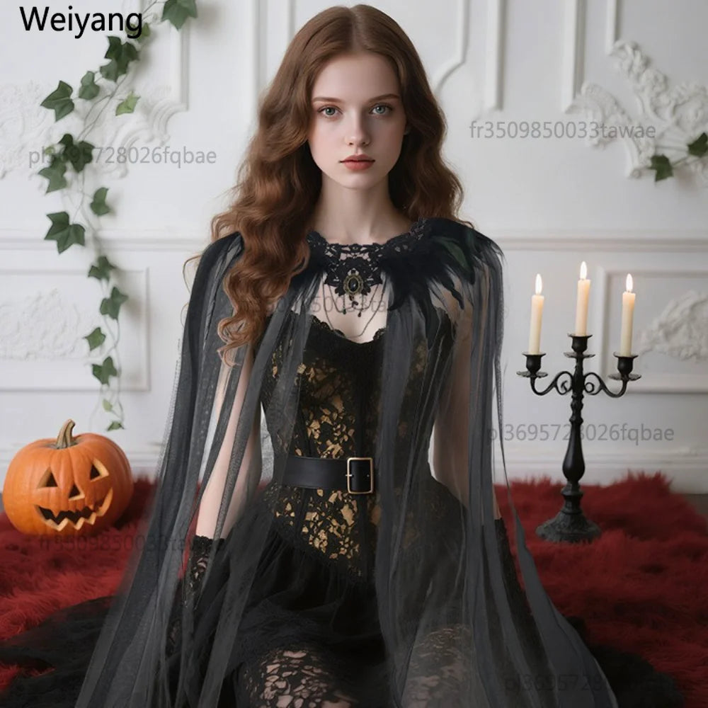 Gothic Tulle Cape