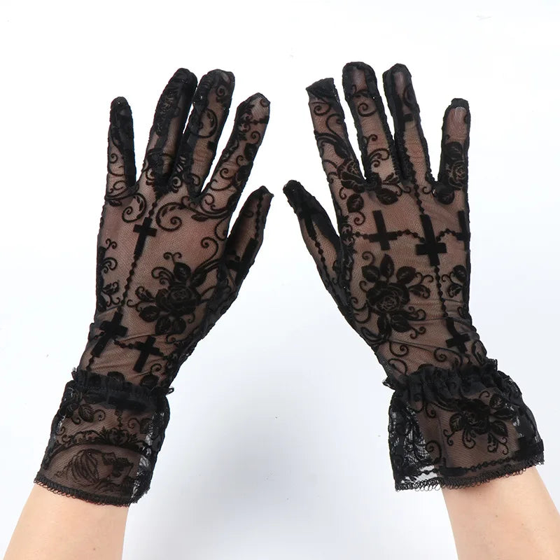 Skeleton Lace Gloves