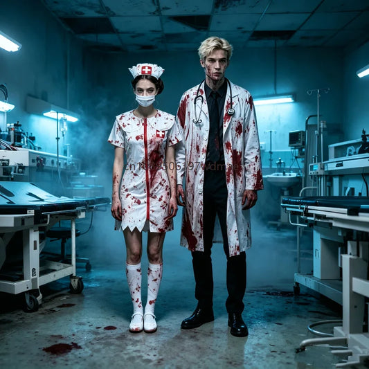 Zombie Doctor Couple Costume