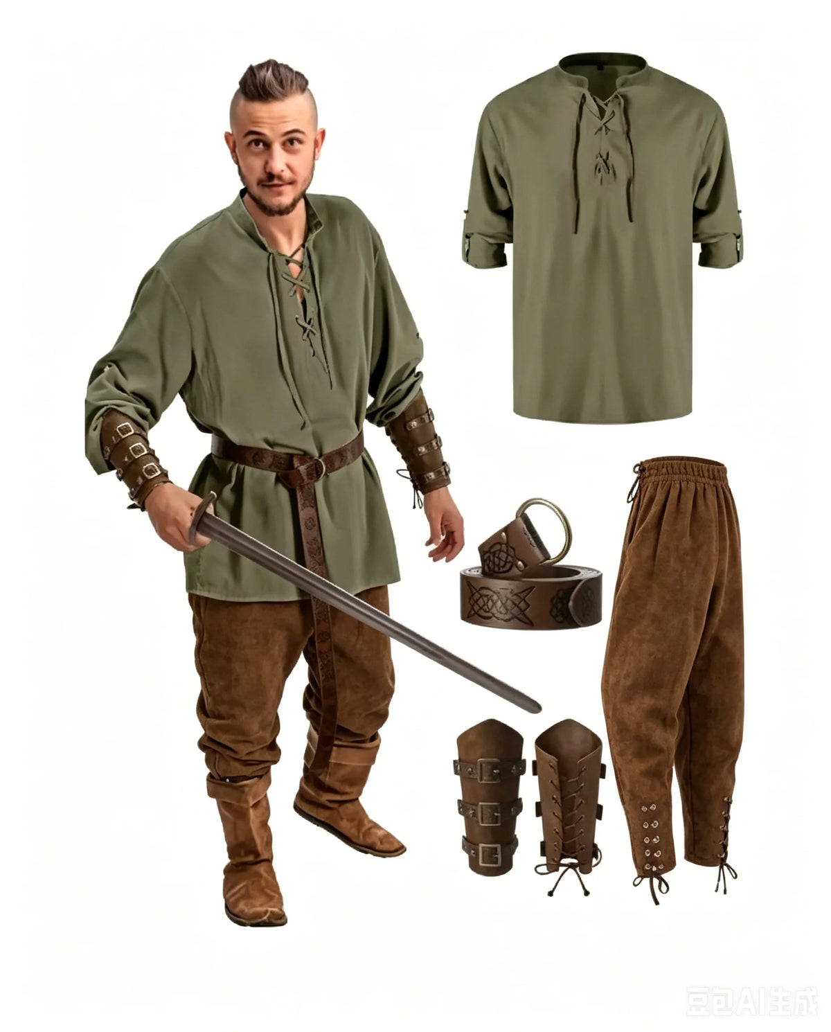Men's Renaissance Costume Set