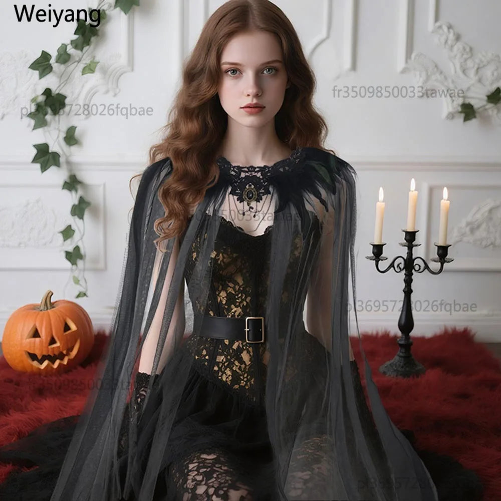 Gothic Tulle Cape