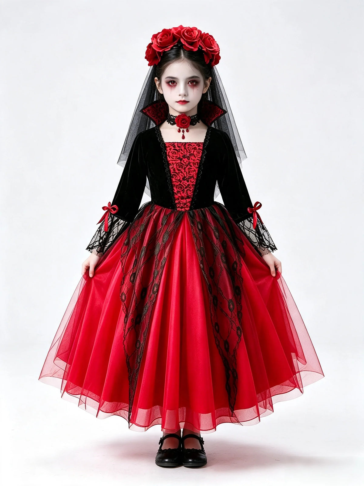 Girls Vampire Bride Costume