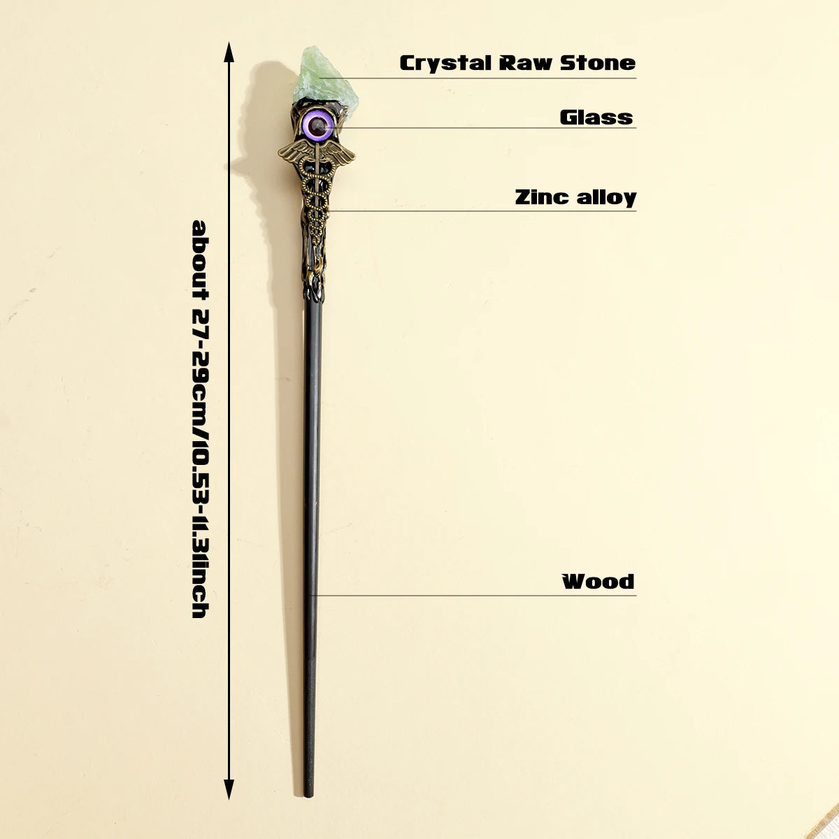 Baguette en cristal œil du diable