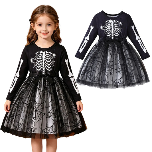 Skeleton Princess Costume - Full Skeleton Princess Set - Halloween pack