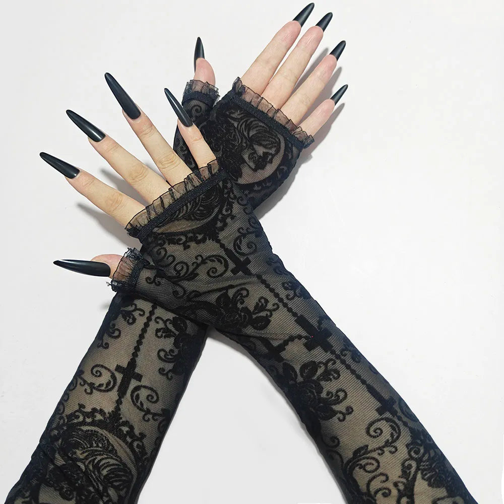 Skeleton Lace Gloves
