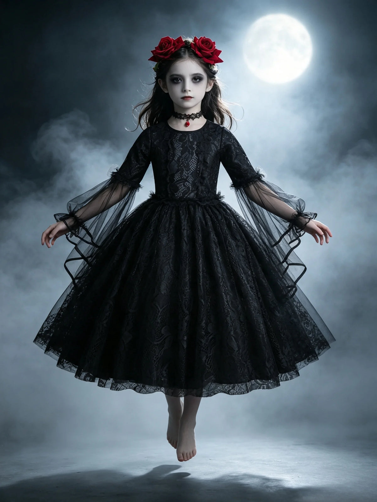 Girls Gothic Vampire Costume
