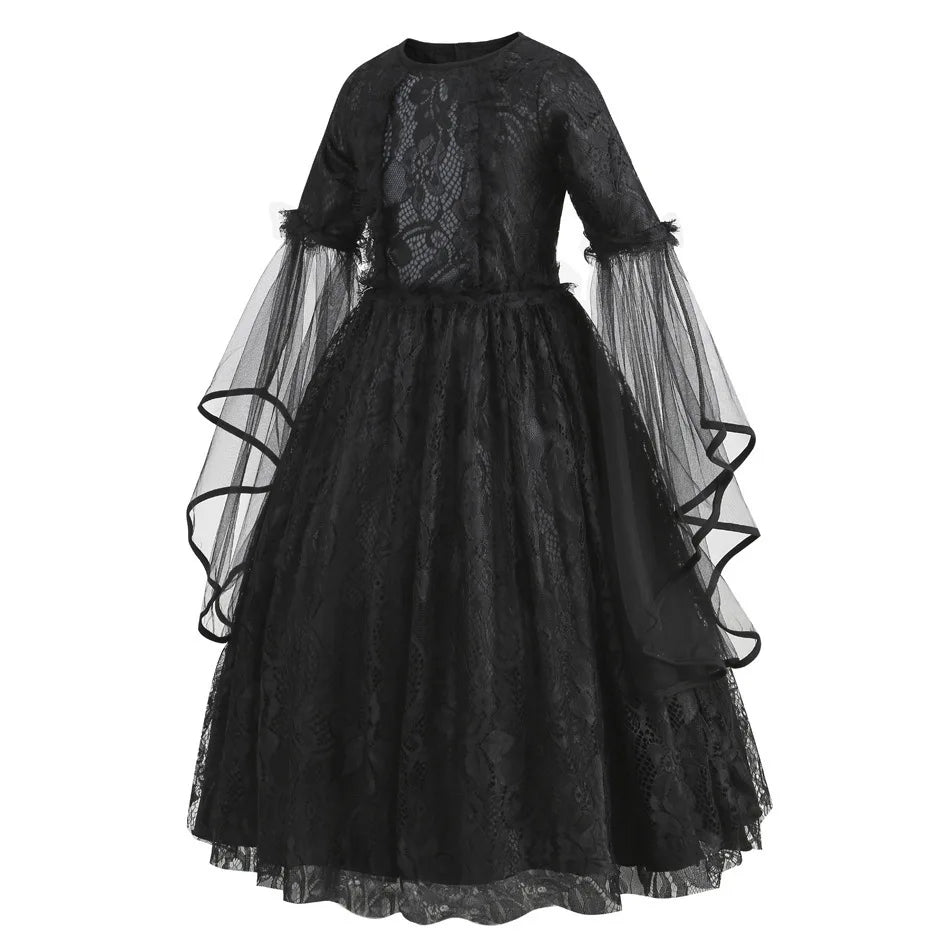Girls Gothic Witch Costume