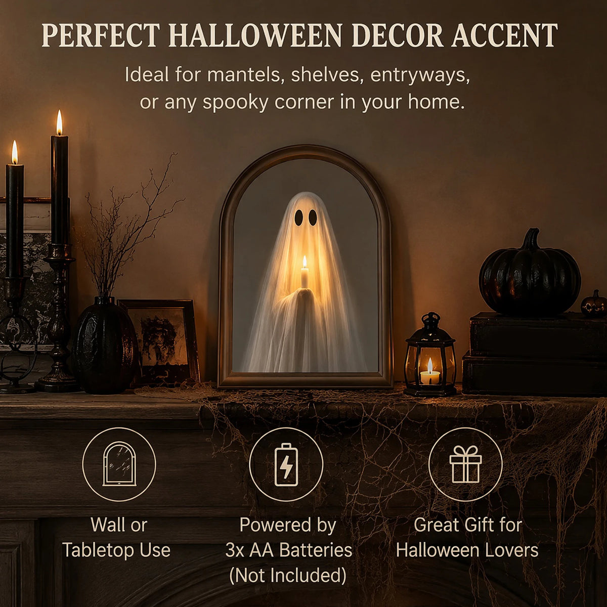 Light-Up Ghost Mirror