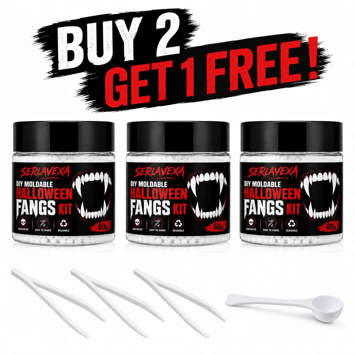 Moldable Vampire Fangs Kit