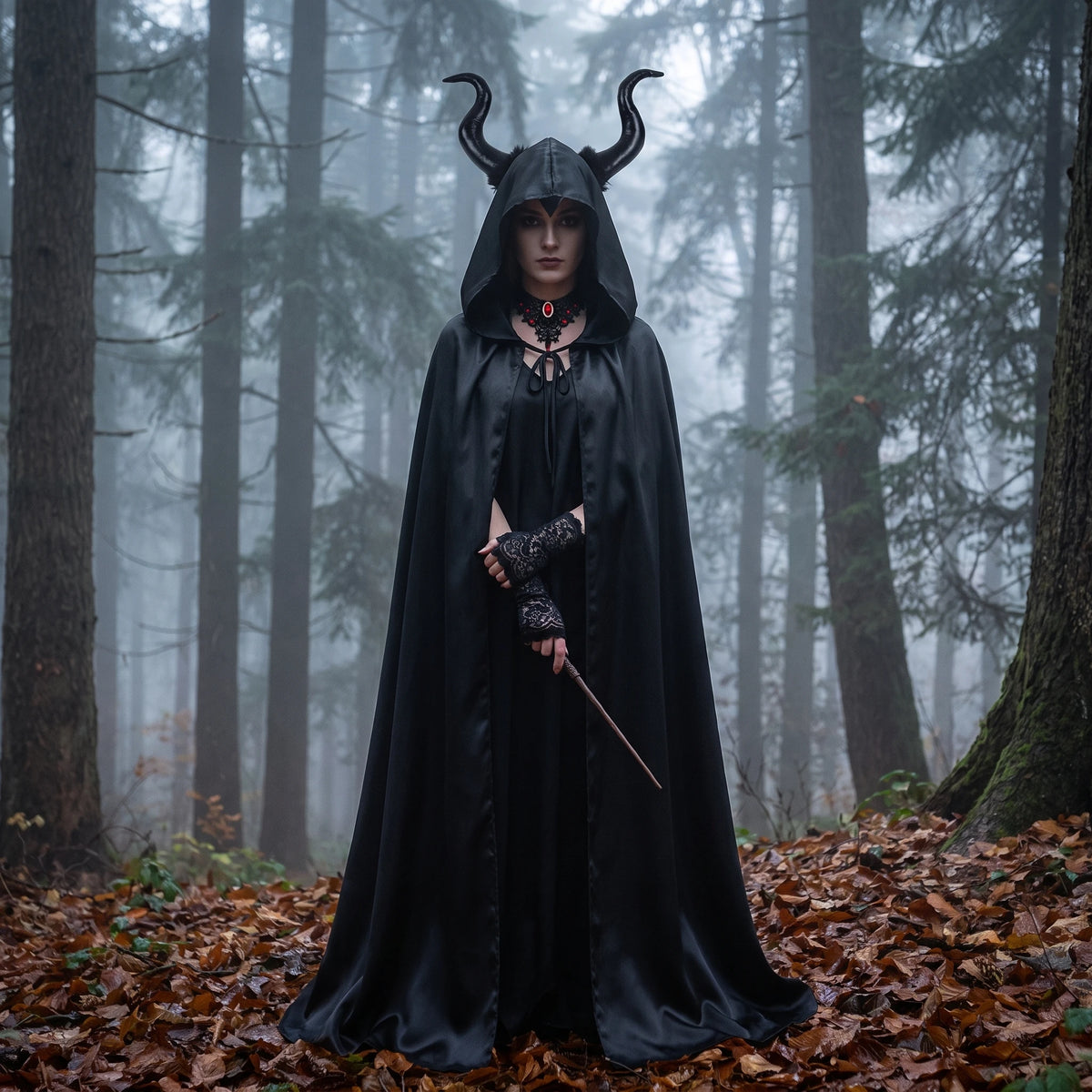 Women's Gothic Witch Costume Set