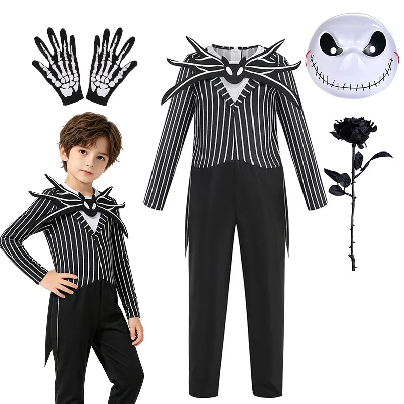 Boys Skeleton King Costume