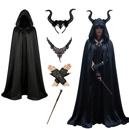 Women's Gothic Witch Costume Set