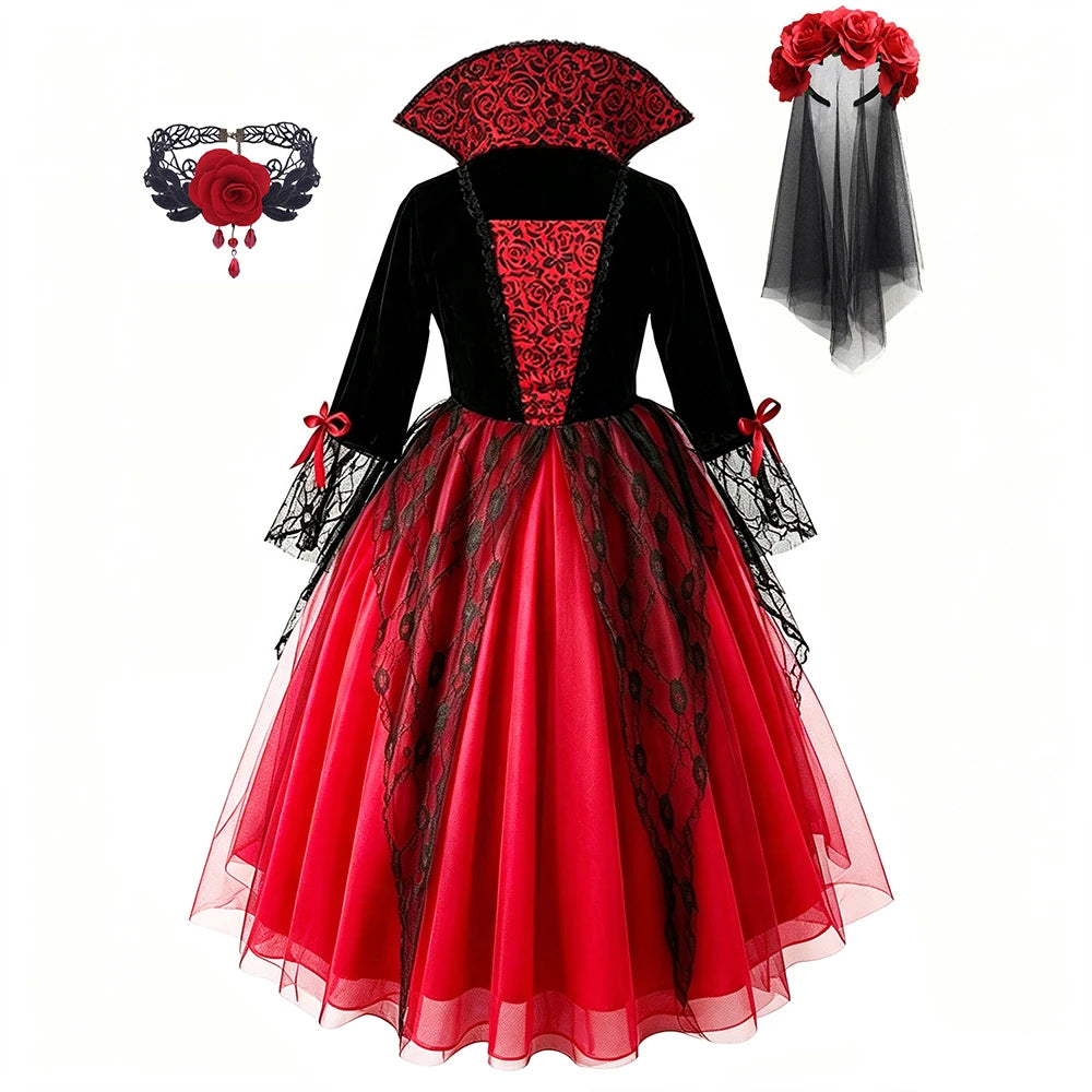 Girls Vampire Bride Costume