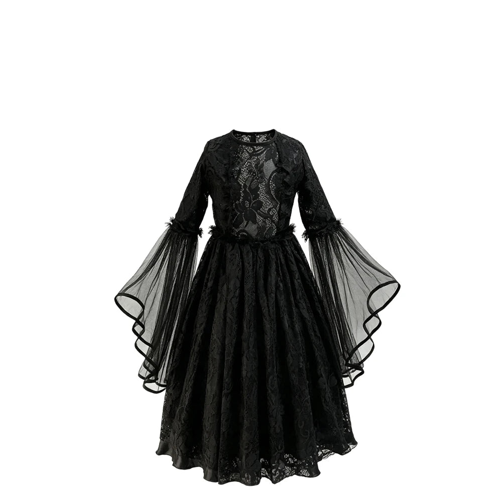 Girls Gothic Witch Costume