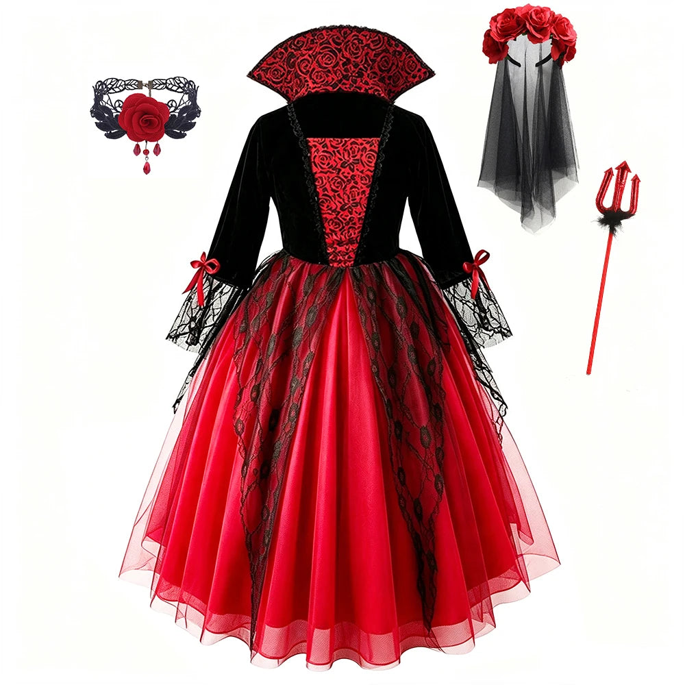 Girls Vampire Bride Costume