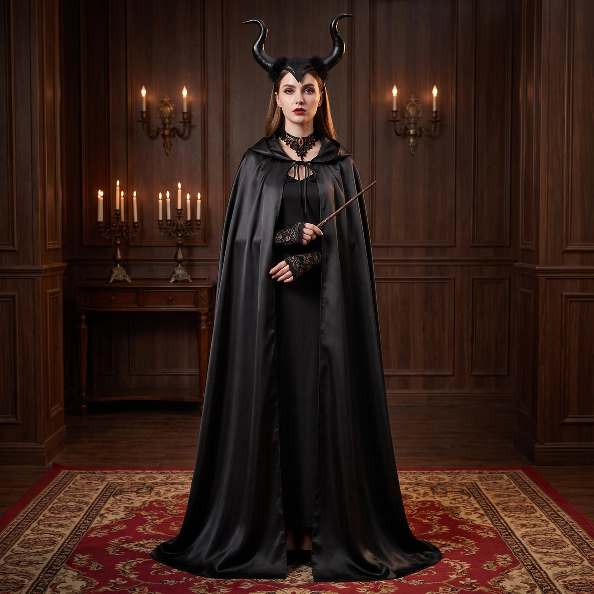 Women's Gothic Witch Costume Set