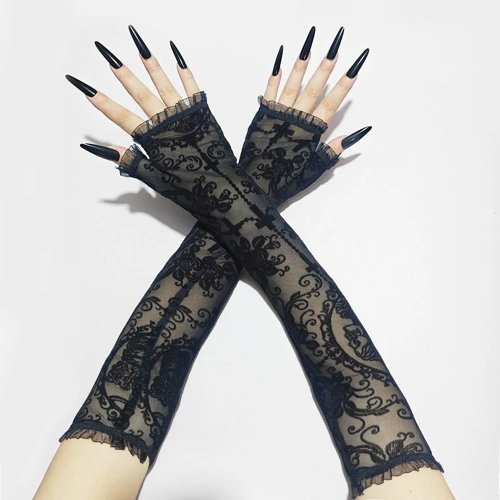 Skeleton Lace Gloves