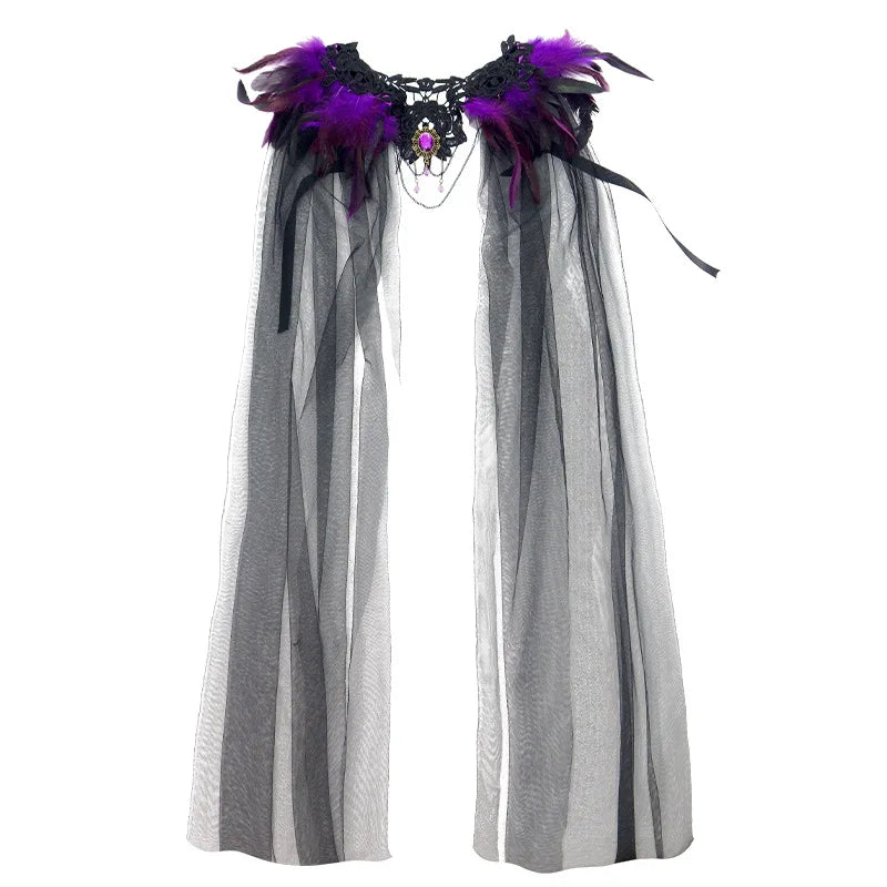 Gothic Tulle Cape