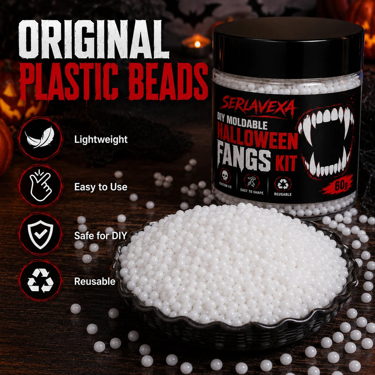 Moldable Vampire Fangs Kit