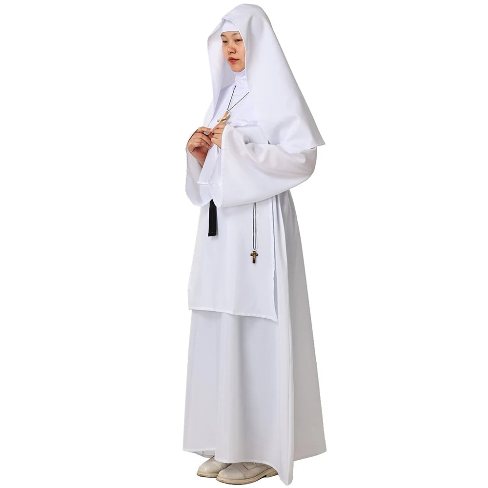 Women's Gothic Nun Costume Set