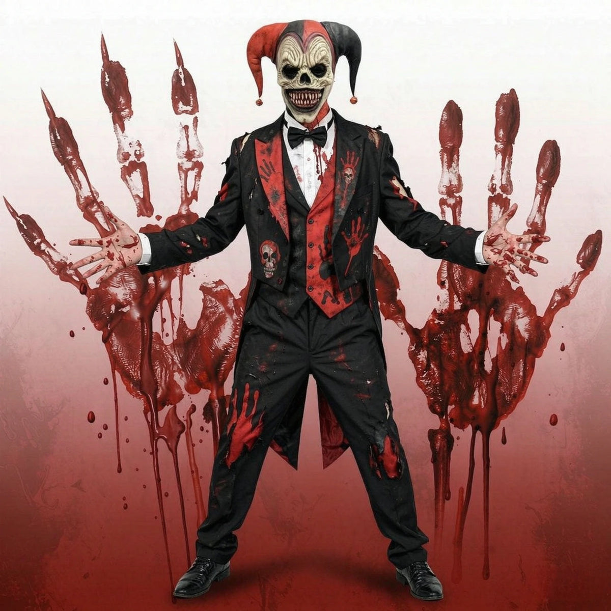 Evil Clown Skull Mask