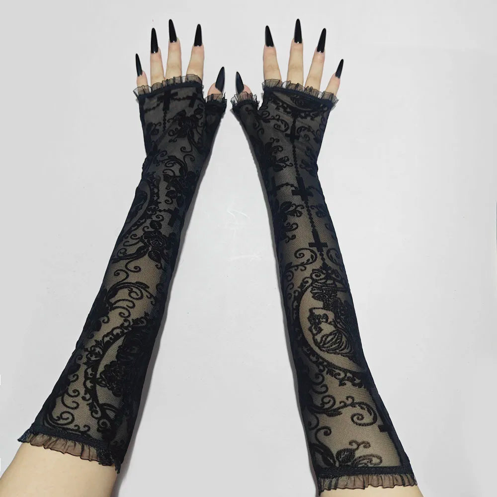 Skeleton Lace Gloves