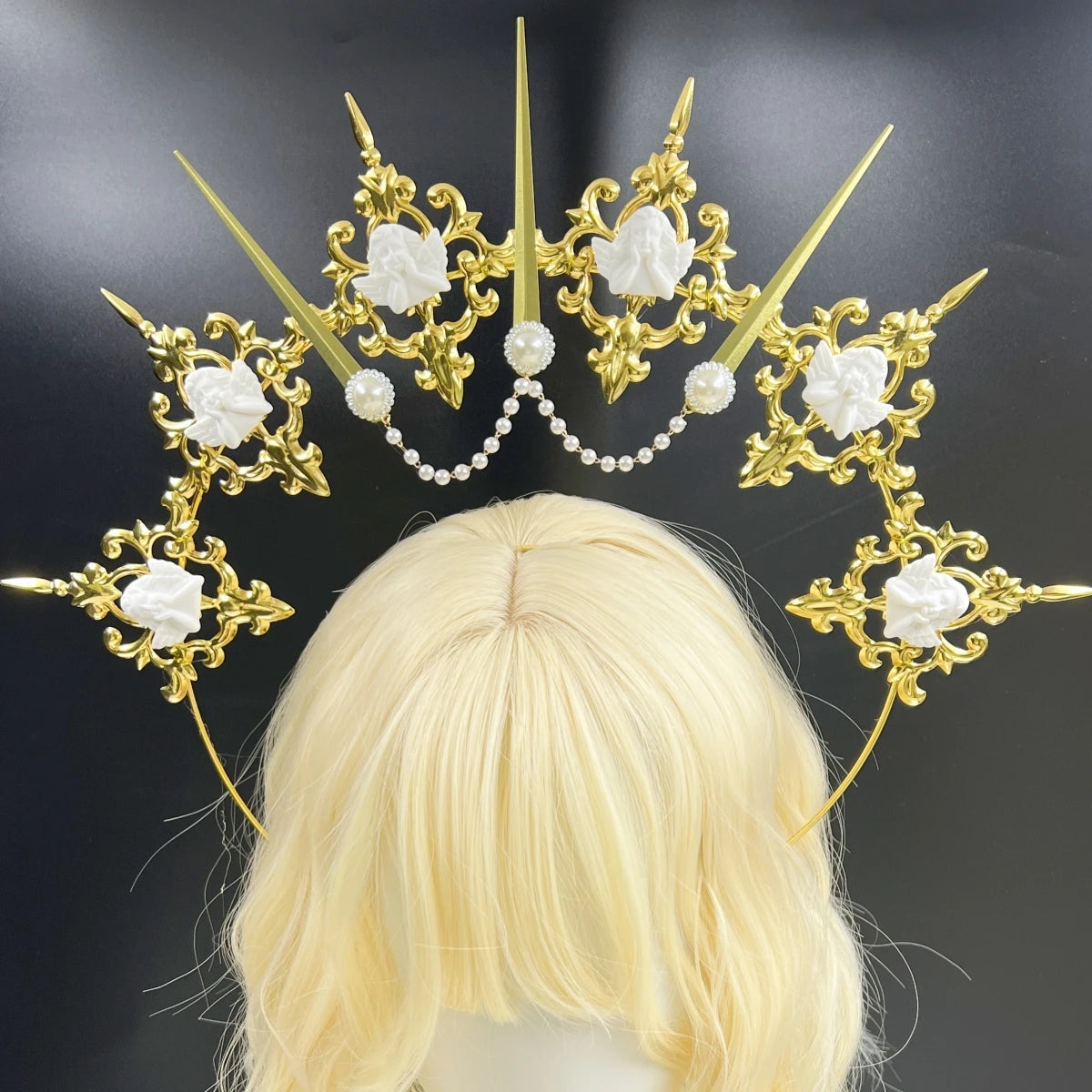 Gothic Pearl Tiara