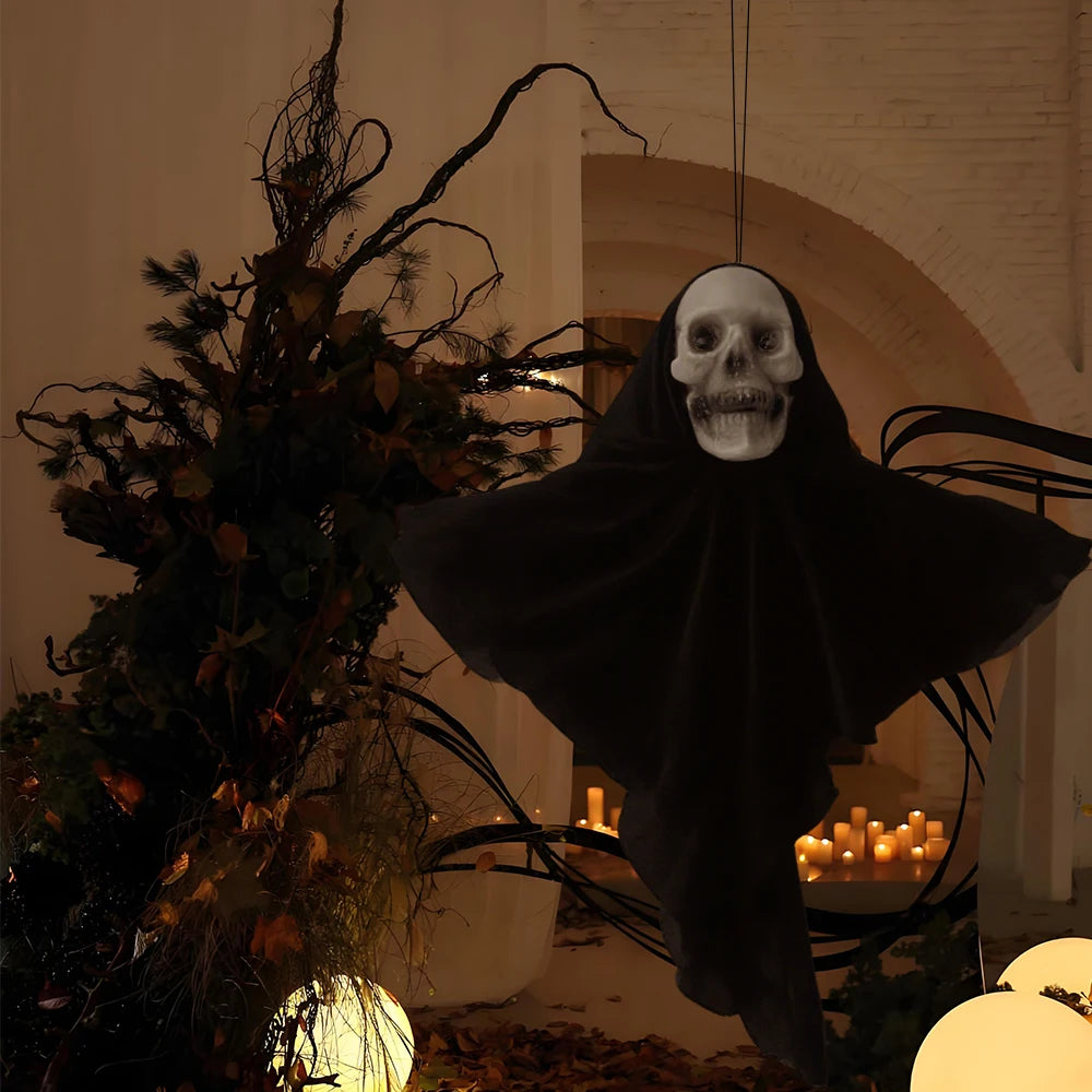 Hanging Skull Decorations, Set of 2