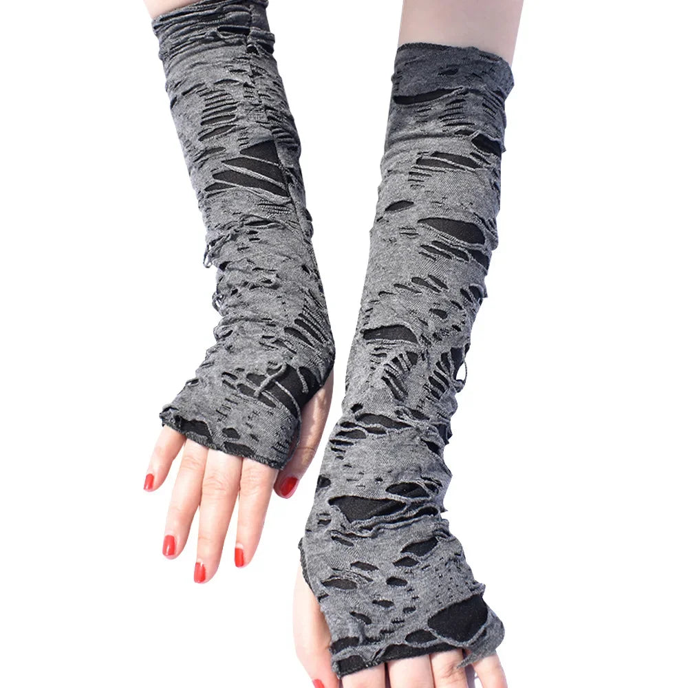 Ripped Fingerless Gloves