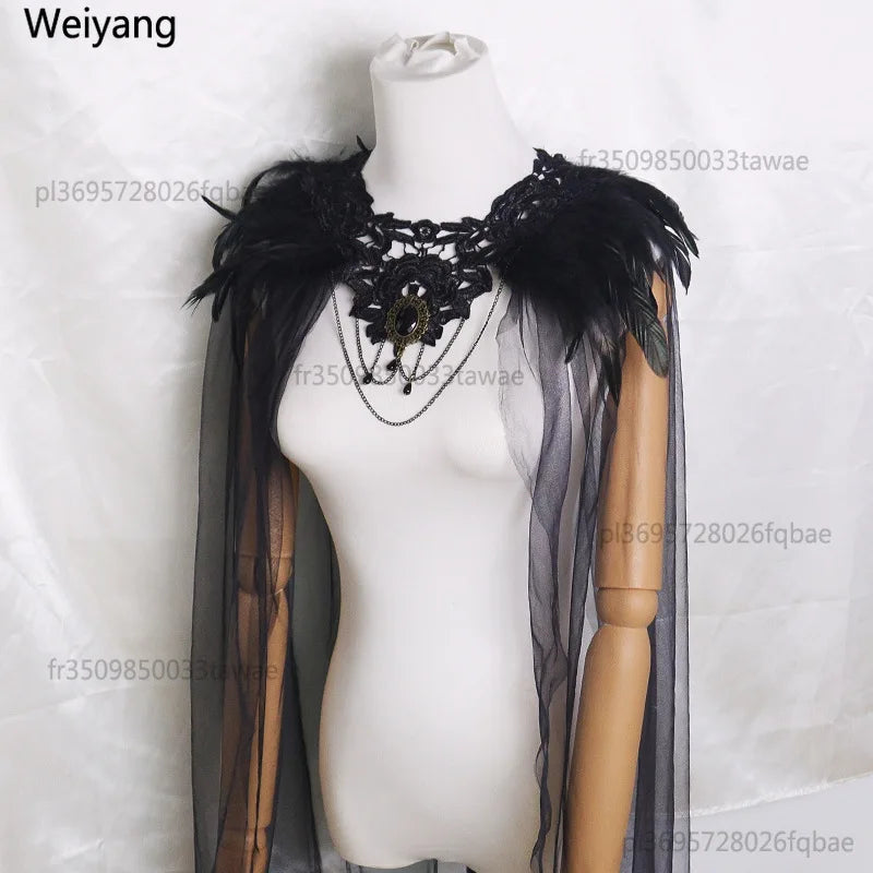 Gothic Tulle Cape