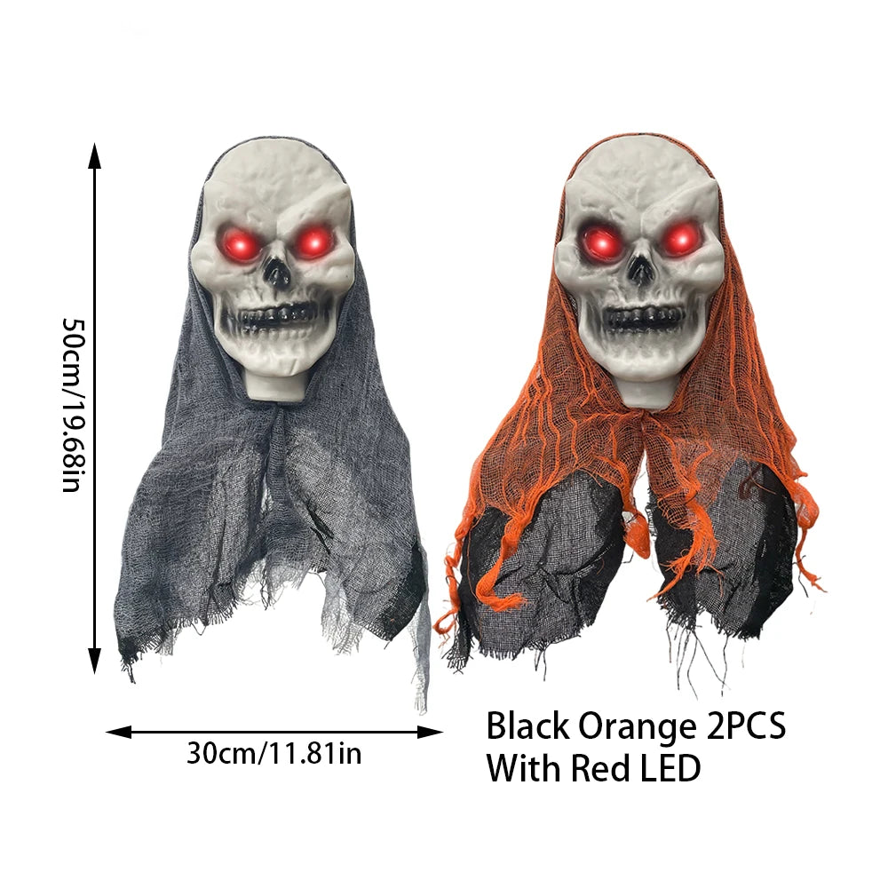 Hanging Skull Decorations, Set of 2
