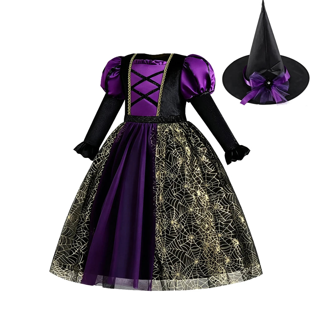 Costume de sorcière gothique pour fille