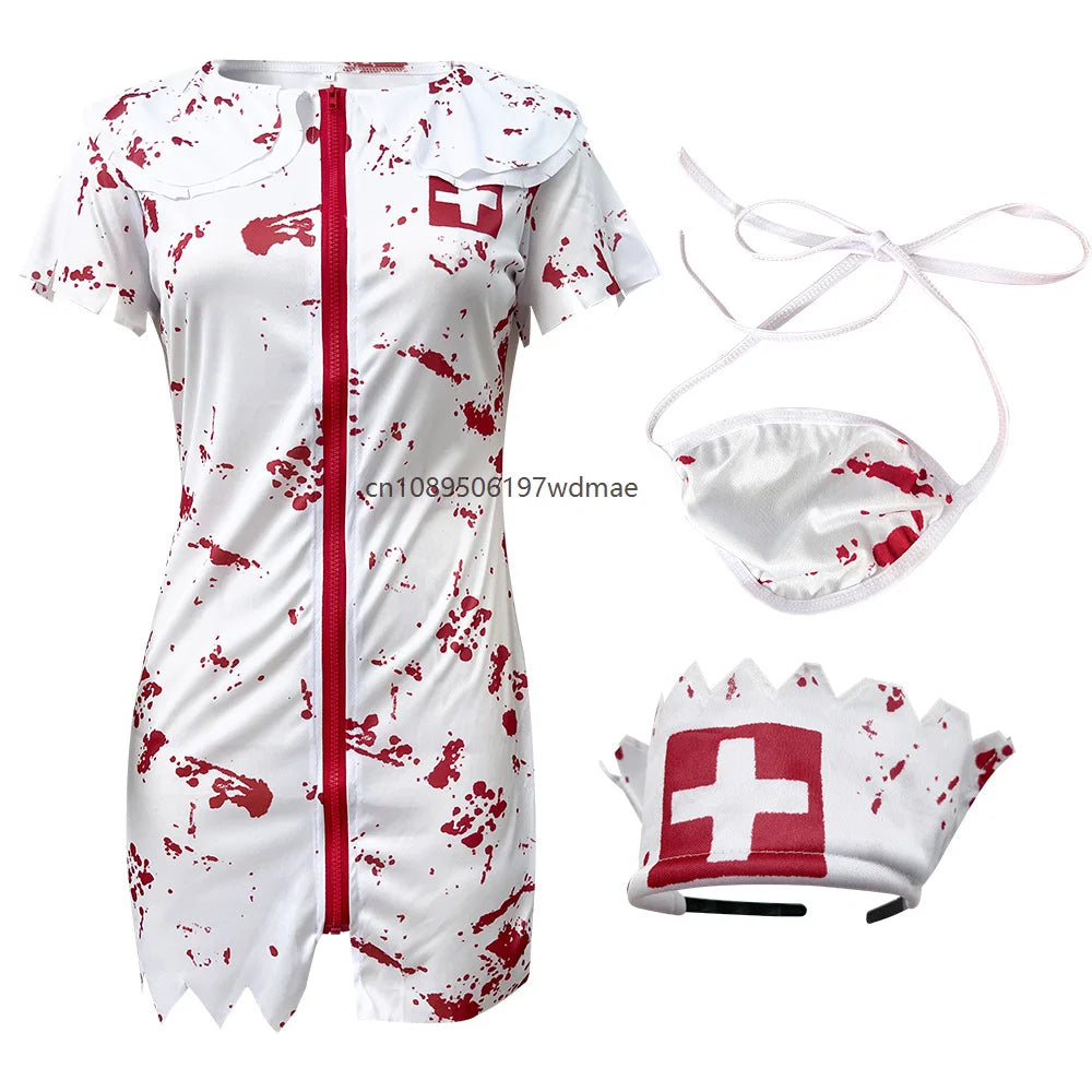 Costume de couple médecins zombies