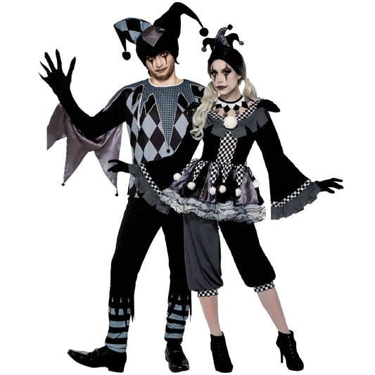 Evil Clown Couple Costume